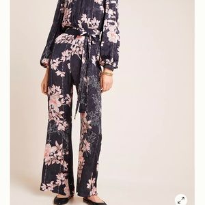 Anthropologie Harlyn Audria Jacquard Jumpsuit